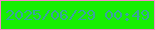 文字の大きさ：3、枠の色：fb85cb、背景の色：17ee03、文字の色：3aa39e 無料ブログパーツのブログ時計