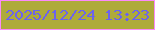 文字の大きさ：3、枠の色：fb8afa、背景の色：aeab3a、文字の色：6b63ee 無料ブログパーツのブログ時計