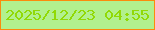 文字の大きさ：3、枠の色：fb8b0c、背景の色：b2f08e、文字の色：91d906 無料ブログパーツのブログ時計