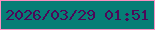 文字の大きさ：5、枠の色：fb90c1、背景の色：067e76、文字の色：4e0758 無料ブログパーツのブログ時計