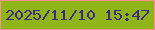 文字の大きさ：1、枠の色：fb9192、背景の色：8fb518、文字の色：3f2a83 無料ブログパーツのブログ時計