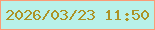 文字の大きさ：1、枠の色：fb9b75、背景の色：b8f1e8、文字の色：ac9325 無料ブログパーツのブログ時計