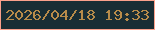 文字の大きさ：5、枠の色：fba18b、背景の色：192e34、文字の色：b88c4a 無料ブログパーツのブログ時計