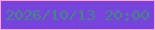 文字の大きさ：3、枠の色：fba4eb、背景の色：7743dd、文字の色：448981 無料ブログパーツのブログ時計