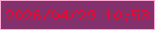 文字の大きさ：5、枠の色：fba7d4、背景の色：82316c、文字の色：e70b34 無料ブログパーツのブログ時計