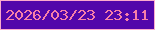 文字の大きさ：4、枠の色：fbaacd、背景の色：5206aa、文字の色：f87fa8 無料ブログパーツのブログ時計