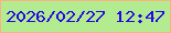 文字の大きさ：2、枠の色：fbb084、背景の色：b3ec90、文字の色：240ae2 無料ブログパーツのブログ時計