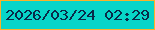 文字の大きさ：4、枠の色：fbb227、背景の色：07d5c8、文字の色：092a49 無料ブログパーツのブログ時計