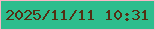 文字の大きさ：1、枠の色：fbb6c6、背景の色：2dbd8d、文字の色：542e13 無料ブログパーツのブログ時計