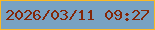 文字の大きさ：1、枠の色：fbb923、背景の色：78a2c2、文字の色：842708 無料ブログパーツのブログ時計