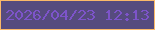 文字の大きさ：4、枠の色：fbb969、背景の色：564b7e、文字の色：7d54ca 無料ブログパーツのブログ時計