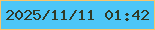 文字の大きさ：3、枠の色：fbc46b、背景の色：4dc6f8、文字の色：313b28 無料ブログパーツのブログ時計