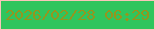 文字の大きさ：1、枠の色：fbc5ba、背景の色：30c55d、文字の色：95951f 無料ブログパーツのブログ時計