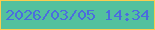 文字の大きさ：4、枠の色：fbcd4f、背景の色：53c19e、文字の色：4b6dde 無料ブログパーツのブログ時計