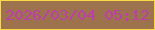文字の大きさ：4、枠の色：fbd846、背景の色：9c734c、文字の色：bf3cac 無料ブログパーツのブログ時計