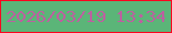文字の大きさ：5、枠の色：fc051f、背景の色：5bb578、文字の色：bd60a0 無料ブログパーツのブログ時計
