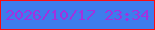 文字の大きさ：4、枠の色：fc0c0f、背景の色：3e7cec、文字の色：a231de 無料ブログパーツのブログ時計