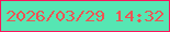 文字の大きさ：3、枠の色：fc145b、背景の色：56e6b3、文字の色：ed5453 無料ブログパーツのブログ時計