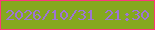 文字の大きさ：4、枠の色：fc377b、背景の色：85a81f、文字の色：9d74d5 無料ブログパーツのブログ時計
