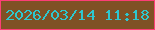 文字の大きさ：4、枠の色：fc3e77、背景の色：7f5125、文字の色：2dc8cf 無料ブログパーツのブログ時計