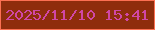 文字の大きさ：2、枠の色：fc7052、背景の色：8f2d0c、文字の色：d047a6 無料ブログパーツのブログ時計
