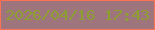 文字の大きさ：2、枠の色：fc7255、背景の色：9e757c、文字の色：8c9f30 無料ブログパーツのブログ時計
