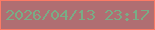 文字の大きさ：1、枠の色：fc7a65、背景の色：b06e72、文字の色：79ac86 無料ブログパーツのブログ時計