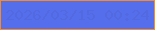 文字の大きさ：1、枠の色：fc8a1c、背景の色：556eeb、文字の色：5369df 無料ブログパーツのブログ時計