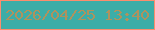文字の大きさ：5、枠の色：fc8d6d、背景の色：3cada7、文字の色：af925d 無料ブログパーツのブログ時計