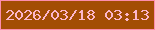 文字の大きさ：3、枠の色：fc8dad、背景の色：a34d04、文字の色：fcb7cc 無料ブログパーツのブログ時計