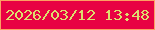 文字の大きさ：4、枠の色：fca063、背景の色：e80243、文字の色：ddde6e 無料ブログパーツのブログ時計