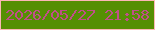 文字の大きさ：2、枠の色：fcb7b6、背景の色：558f03、文字の色：c04f89 無料ブログパーツのブログ時計