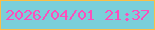 文字の大きさ：1、枠の色：fcbe45、背景の色：7bcfd9、文字の色：fc4fbb 無料ブログパーツのブログ時計