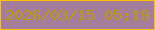 文字の大きさ：4、枠の色：fcc400、背景の色：a47d9b、文字の色：bb9911 無料ブログパーツのブログ時計