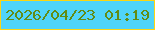 文字の大きさ：5、枠の色：fcd512、背景の色：50d4f9、文字の色：628c15 無料ブログパーツのブログ時計