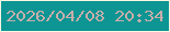 文字の大きさ：2、枠の色：fcf5e3、背景の色：0c9593、文字の色：c7aeab 無料ブログパーツのブログ時計