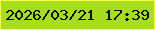 文字の大きさ：4、枠の色：fcff49、背景の色：a6de1e、文字の色：0c0b01 無料ブログパーツのブログ時計