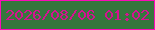 文字の大きさ：3、枠の色：fd0ab9、背景の色：36763d、文字の色：d51290 無料ブログパーツのブログ時計
