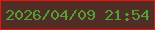 文字の大きさ：1、枠の色：fd0b07、背景の色：512e25、文字の色：52a137 無料ブログパーツのブログ時計