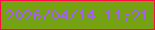 文字の大きさ：2、枠の色：fd0d45、背景の色：74a212、文字の色：a65ef7 無料ブログパーツのブログ時計