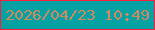 文字の大きさ：3、枠の色：fd1d3c、背景の色：06a1a2、文字の色：d38960 無料ブログパーツのブログ時計