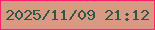 文字の大きさ：5、枠の色：fd1f71、背景の色：d99a83、文字の色：30564c 無料ブログパーツのブログ時計