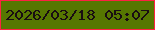 文字の大きさ：1、枠の色：fd2142、背景の色：567701、文字の色：190d12 無料ブログパーツのブログ時計