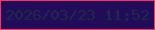 文字の大きさ：4、枠の色：fd3062、背景の色：220b59、文字の色：20284c 無料ブログパーツのブログ時計