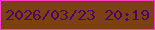 文字の大きさ：3、枠の色：fd40bf、背景の色：7c4011、文字の色：4a0263 無料ブログパーツのブログ時計