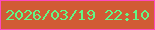 文字の大きさ：2、枠の色：fd4abf、背景の色：d15b35、文字の色：61f986 無料ブログパーツのブログ時計