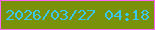 文字の大きさ：4、枠の色：fd67f9、背景の色：79920a、文字の色：3bc7e9 無料ブログパーツのブログ時計