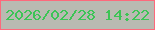 文字の大きさ：5、枠の色：fd697c、背景の色：b9bab2、文字の色：3cc456 無料ブログパーツのブログ時計