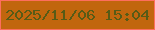 文字の大きさ：3、枠の色：fd6e5e、背景の色：c1660e、文字の色：575b16 無料ブログパーツのブログ時計