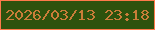 文字の大きさ：1、枠の色：fd7a4a、背景の色：2d520d、文字の色：ca7d39 無料ブログパーツのブログ時計